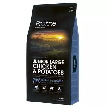 Корм для щенков PROFINE для крупных пород, курица, картофель сух. 15кг