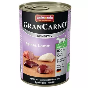 Корм для собак Animonda Gran Carno Sensitiv c ягненком конс. 400г
