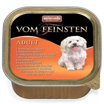 Корм для собак Animonda Vom Feinsten Classic Домашняя птица, телятина конс. 150г