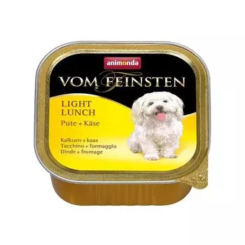 Корм для собак Animonda Vom Feinsten Light Lunch Индейка, сыр конс. 150г