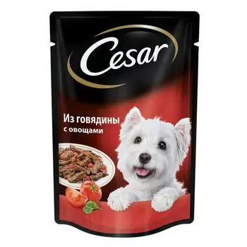 Корм для собак Cesar Говядина с овощами конс. 100г