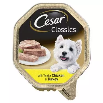Корм для собак Cesar курица индейка паштет ламист. 150г