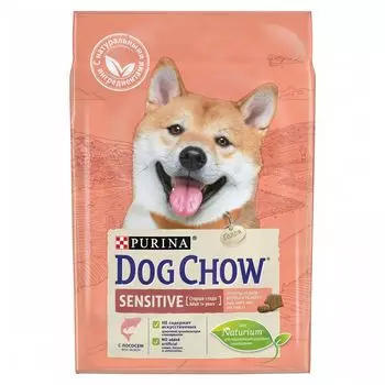 Корм для собак Dog Chow с чувствительным пищеварением лосось сух. 2,5кг