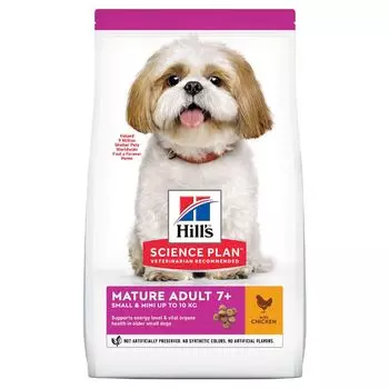 Корм для собак Hill's для миниатюрных пород от 7 лет, курица сух. 1,5кг
