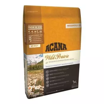 Корм для собак и щенков ACANA Wild Prairie для всех пород, курица, индейка, рыба, яйцо сух. 2кг
