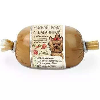 Корм для собак Minime Роллы с бараниной конс. 160г