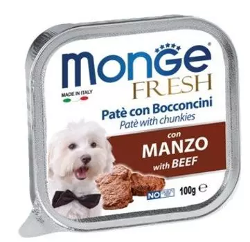 Корм для собак Monge Fresh говядина конс. 100г