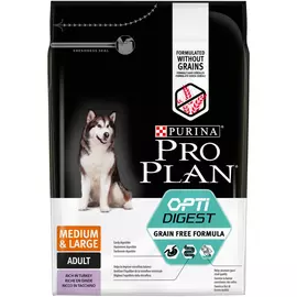 Корм для собак Pro Plan для средних пород беззерновой индейка сух. 2,5кг