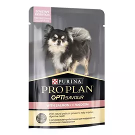 Корм для собак Pro Plan с чувствительным пищеварением, лосось пауч 100г
