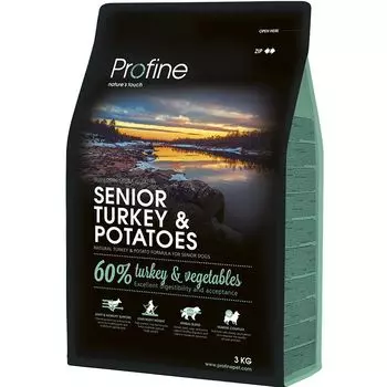 Корм для собак PROFINE для пожилых индейка, картофель сух. 3кг