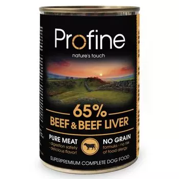 Корм для собак PROFINE говядина, печень конс. 400г