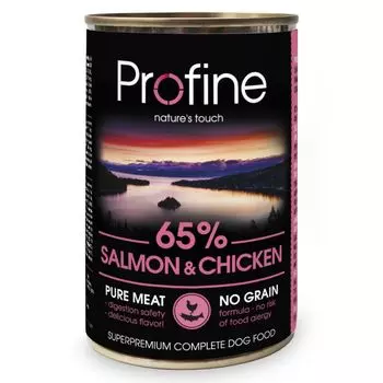 Корм для собак PROFINE лосось, курица конс. 400г