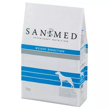 Корм для собак SANIMED dog Weight Reduction при ожирении сух. 3кг