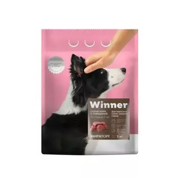 Корм для собак Winner для средних пород говядина сух. 3кг