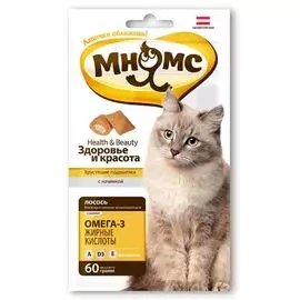 Лакомство для кошек МНЯМС Pro Pet Хрустящие подушечки лосось 60г