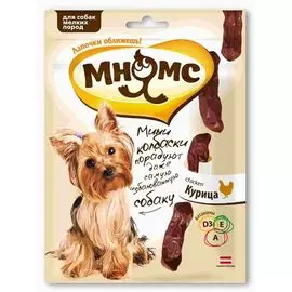 Лакомство для собак МНЯМС Pro Pet мини-колбаски для мелких пород, курица 75г