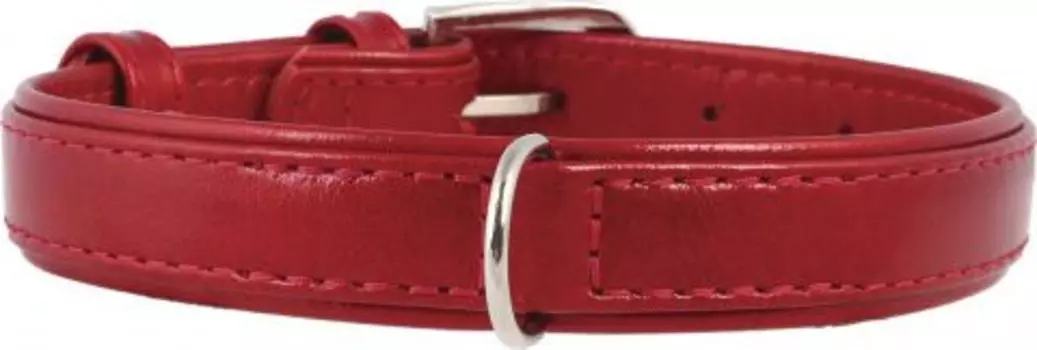Ошейник для собак COLLAR Brilliance без украшений ширина 15мм длина 27-36см красный
