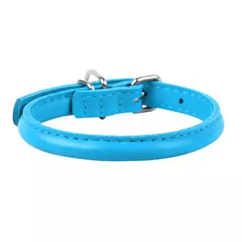 Ошейник для собак COLLAR Glamour круглый для длинношерстных собак 8мм, 25-33см синий