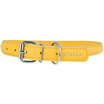 Ошейник для собак COLLAR Glamour круглый для длинношерстных собак 10мм 39-47см желтый