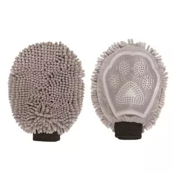 Перчатка для груминга Dog Gone Smart Grooming Mitt 25х18см серая