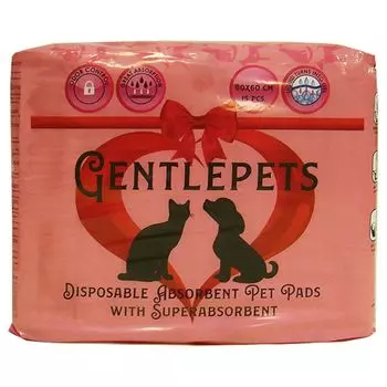 Подстилки для животных GENTLEPETS впитывающие, с суперабсорбентом, 60х60см 15шт