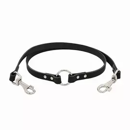 Поводок-сворка для собак ZOOEXPRESS 1сл 16мм 60см черный