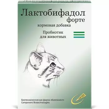 Пробиотик для кошек КОМПОНЕНТ Лактобифадол Форте 50г