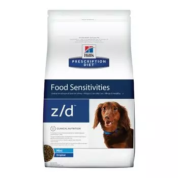 Сухой диетический гипоаллеренный корм для собак Hill's Prescription Diet z/d Mini при пищевой аллергии, 1,5кг