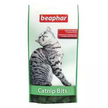 Витаминизированное лакомство для кошек Beaphar Catnip-Bits Подушечки с кошачьей мятой