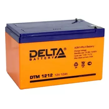 Аккумулятор UPS Delta DTM 1212 (AGM, ток 12v, емкость 12 Ач)