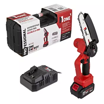 Аккумуляторная цепная пила Number one ECS18/3.0-PRO (18V,1акк,3,0Ач,З/У,), кейс