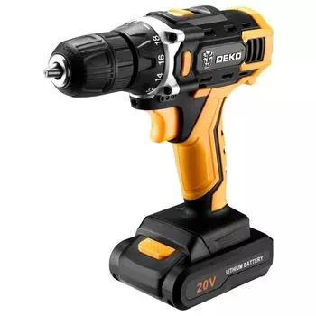 Аккумуляторная дрель-шуруповерт Deko DKCD20FU-Li 063-4135 с набором инструментов 195 шт.