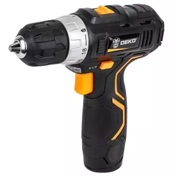 Аккумуляторная дрель-шуруповерт Deko GCD12DU3 063-4133, набор инструмента 104 шт.