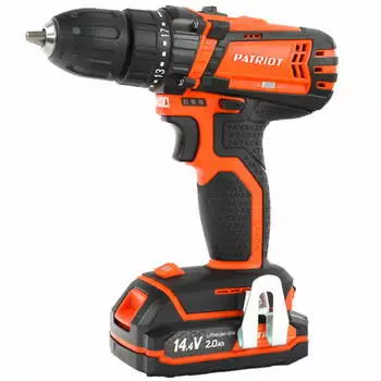 Аккумуляторная дрель-шуруповерт Patriot BR 141ES 180201141 (max крутящий момент 27 нм, быстрозажимной, тип li-ion)