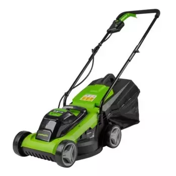 Аккумуляторная газонокосилка Greenworks G24LM33K2, 24В в комплекте c АКБ и ЗУ