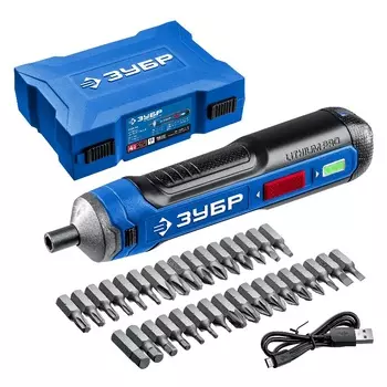 Аккумуляторная отвертка Зубр Профессионал PSD-4S