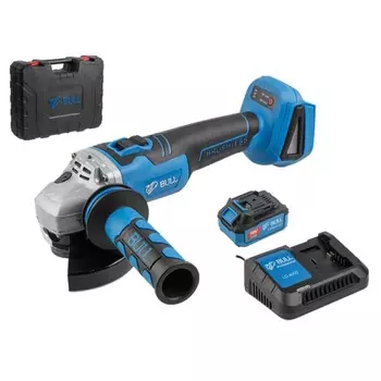 Аккумуляторная углошлифмашина Bull CSG 1812 R 1333374, в чем., бесщет, 125 мм, рег. об., 8000 об/мин, 2х4 А*ч, з/у 4А