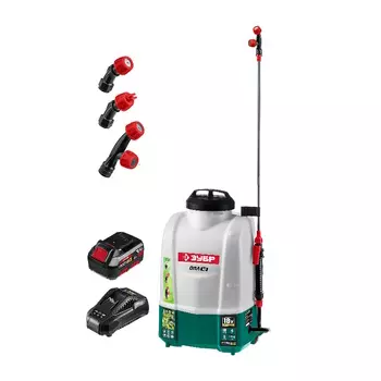 Аккумуляторный опрыскиватель Зубр ОПЛ-10-41 10 л, 1 АКБ 4 А·ч