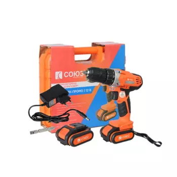 Аккумуляторный шуруповерт Союз ДШС-12-2К-ПРОМО