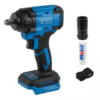 Аккумуляторный ударный гайковерт Bull SC 1804 0329203, в коробке SOLO бесщеточный, 18 В, 400 Н*м, 1/2"
