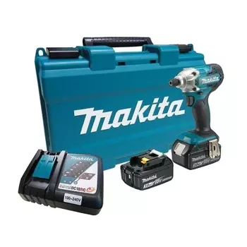 Аккумуляторный ударный шуруповерт Makita DTD156RFE (2xАКБ 18 В, 3 Ач, быстрое ЗУ, кейс)