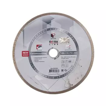 Алмазный диск Diam Extra Line Ceramics-Elite 000595 (250x1.6x7.0x25,4 мм)