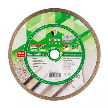 Алмазный диск Diam Granite-Elite 000705 (250x1,6x10x25,4 мм)
