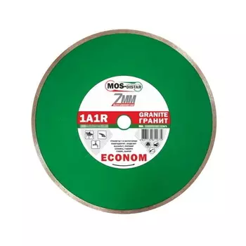 Алмазный диск для резки МosDistar 1A1R Granite Econom (250x1,6x7x25,4 мм, сплошной тип)