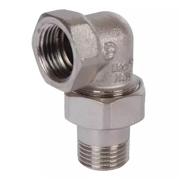 Американка угловая Stout SFT-0057-000012 ВН, 1/2", уплотнение под гайкой o-ring кольцо, никелированное