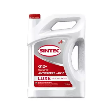 Антифриз ТСС Sintec ANTIFREEZE LUX G12+ 037617 красный (-40) 10л