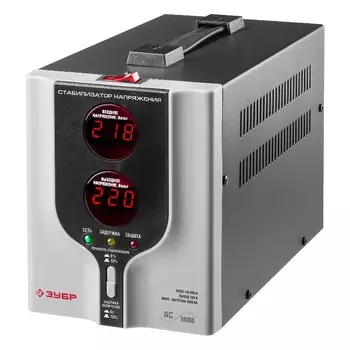 Автоматический стабилизатор напряжения Зубр Профессионал АСН-1000-1-Ц 59375-1