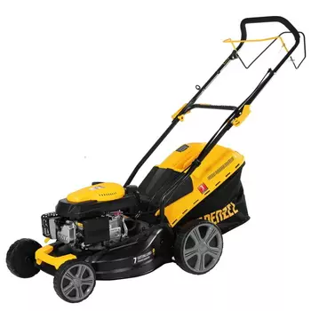 Бензиновая газонокосилка Denzel GLT-460SP-T Trike 58810, 150 см3, 46 см, привод, панель, 60л