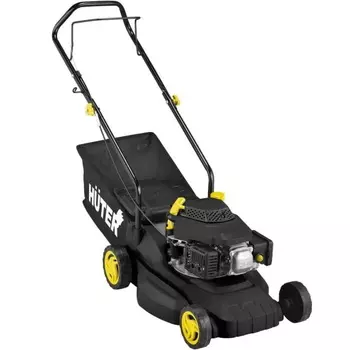 Бензиновая газонокосилка несамоходная Huter GLM-420LT 70/3/15 (вес 26.8 кг, объем двигателя 125 см³, режущая система нож)