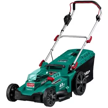 Бесщеточная газонокосилка Зубр ГКЛ-4336 (С1-18, 36 В, 43 см, без АКБ)